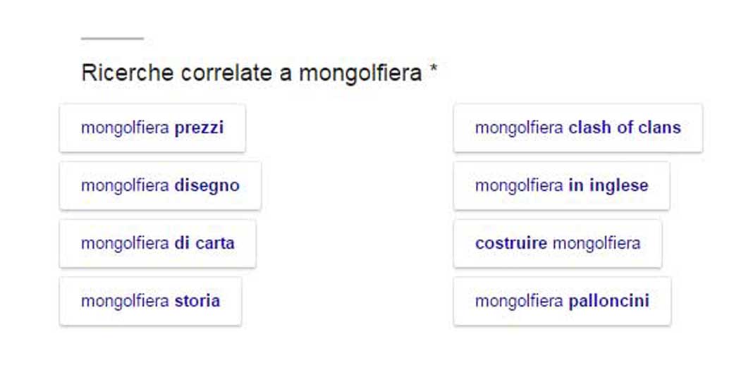 Ricerche correlate: Google effettua esperimenti di stile