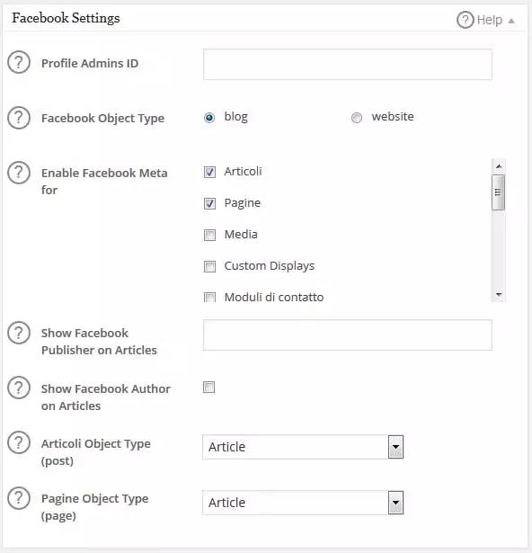 facebook settings