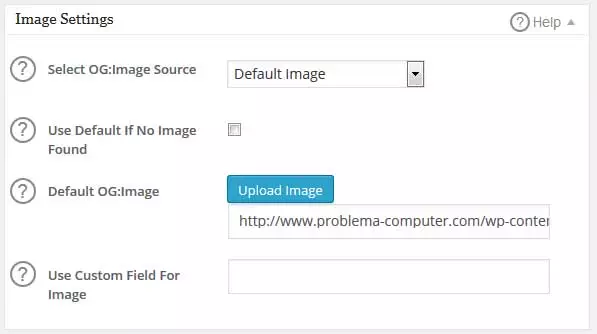 image settings
