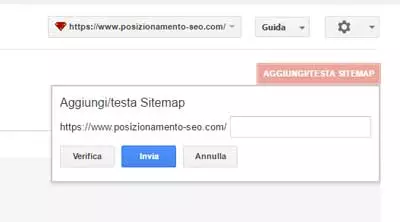 google search console sitemap