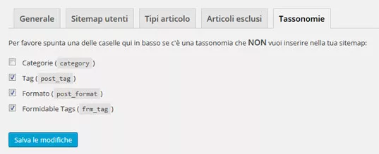 yoast seo sitemap xml tassonomie