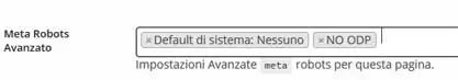 meta robots avanzato
