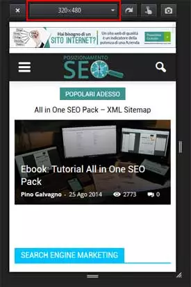 cambiare risoluzione firefox