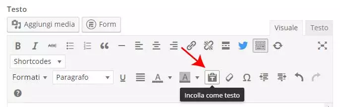 testo semplice