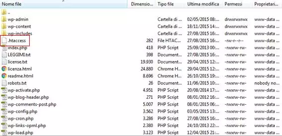 htaccess wordpress