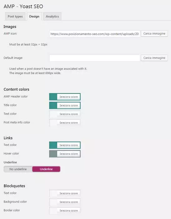 amp yoast design
