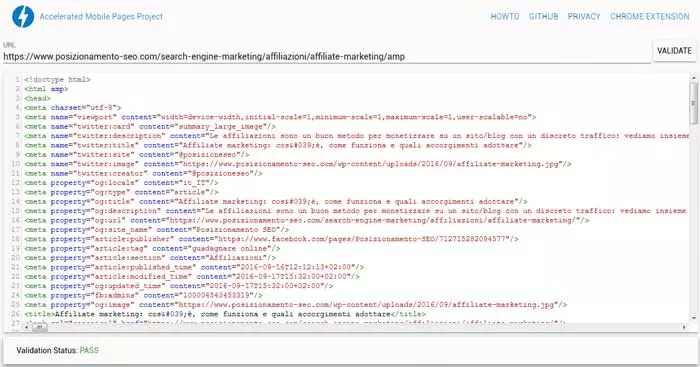 validator ampproject