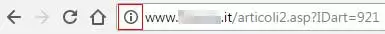 URL su Google Chrome 55