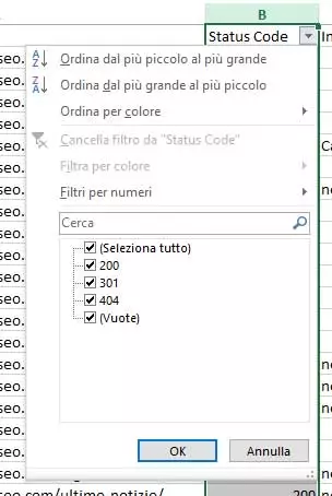 filtro excel